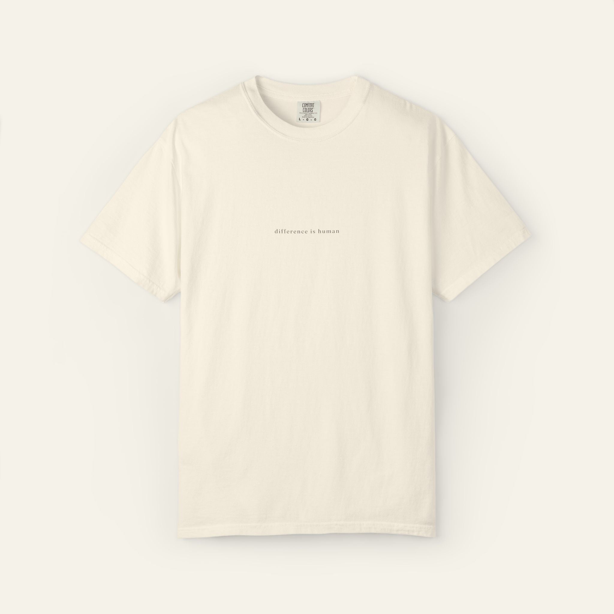Difference Is Human Text T-Shirt